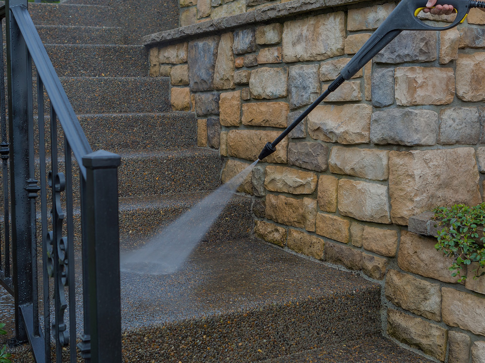 Deck and patio cleaning