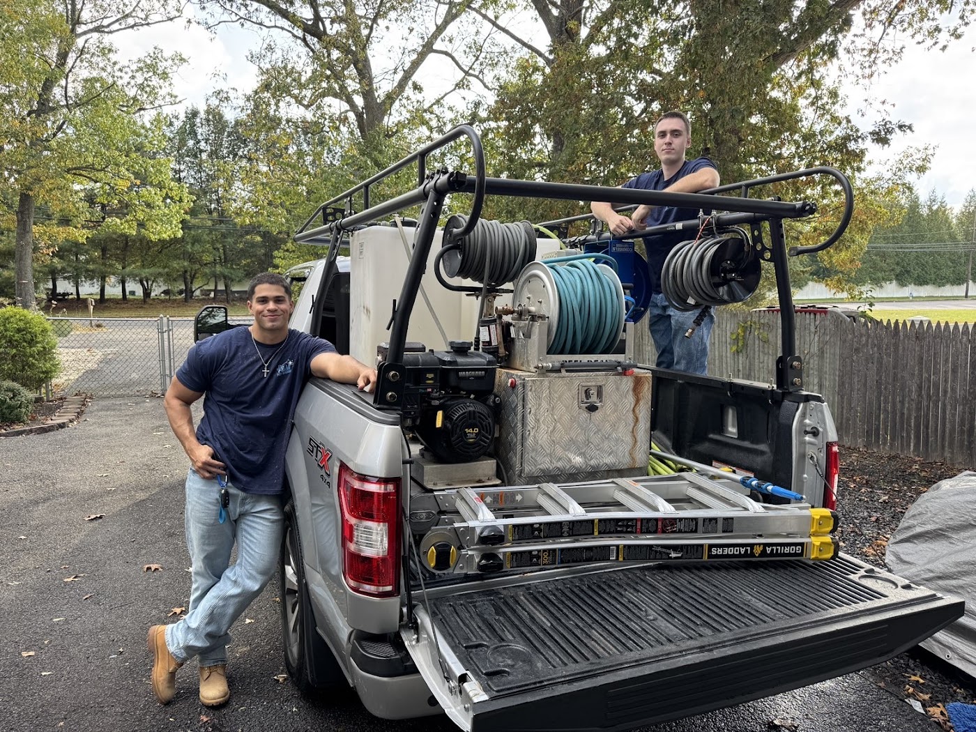 Frankie and Matt, owners of F&M Power Washing